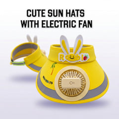 Cute Sun Hats with Electric Fan